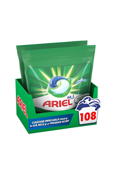 Ariel Capsule detergent de rufe All in One PODS Original, 2x54 buc, 108 spălări