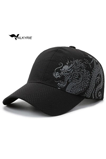 valkyrie Șapcă sport Dragon respirabil – Șapcă unisex reglabilă pentru pescui...