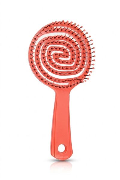 Masdala Egar Stretchy Spiral Body Easy Combing Brush Heat Resistant Non-Painf...