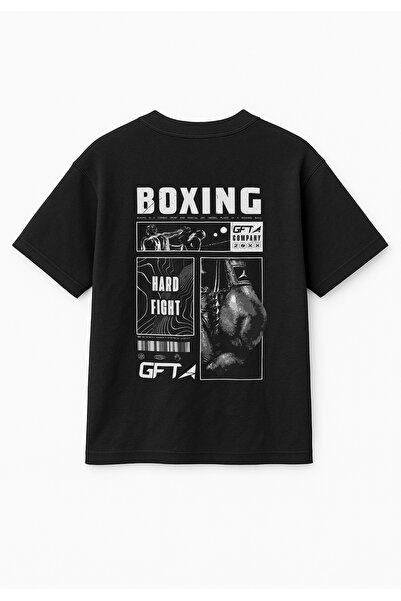 Altair Tr تي شيرت كبير الحجم للجنسين من بوكس مطبوع