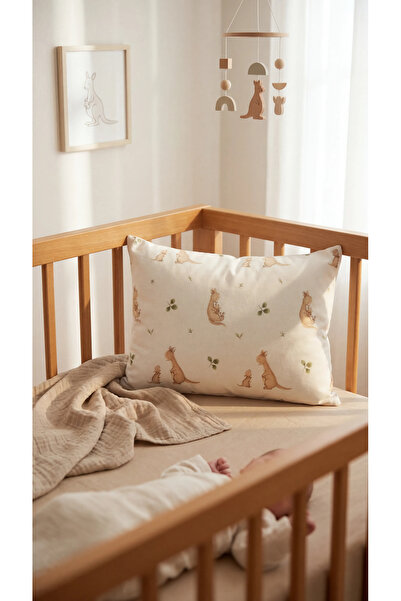 Talia Home Cute Kangaroo 100% Organic Cotton Baby Pillowcase 35X45Cm 2 Pieces