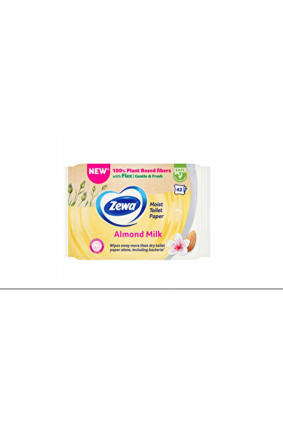 Zewa Pachet Economic Hârtie Igienică Umedă Almond Milk – 8 x 42 bucăți (336 șervețele)