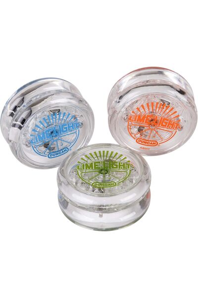 DUNCAN يويو لايم لايت - مجموعة من 3 قطع مزودة بإضاءة LED، مثالية للأطفال والك...