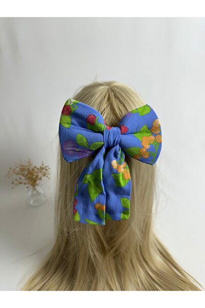 MegssStore مشبك تلقائي على شكل فيونكة منقوشة