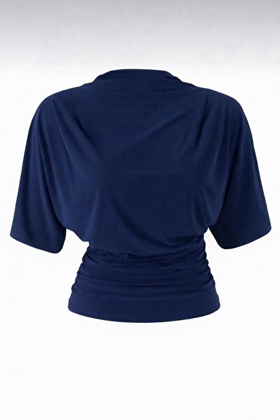 peri tower Bluză de damă kaki, cambrată/ mulat cu decolteu bărcuță și mânecă ...