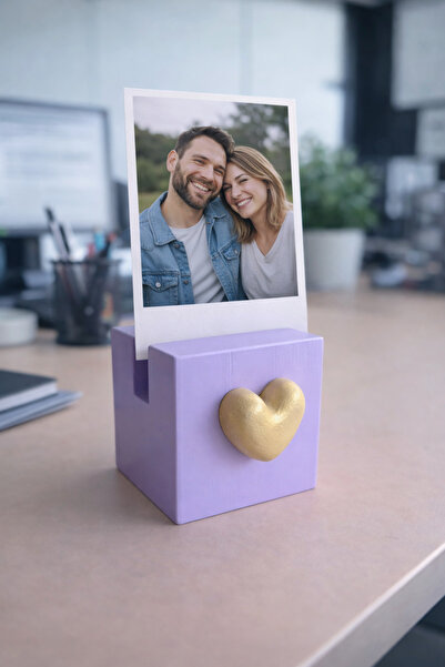 unique florya Βάση φωτογραφιών με καρδιά, θήκη για κάρτα μνήμης, διακοσμητική...