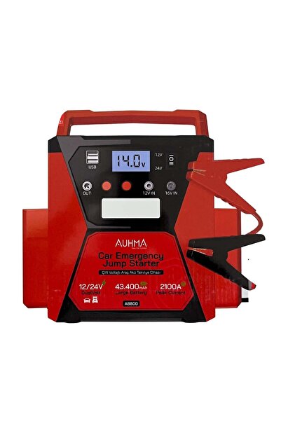 auhma A8800/ Araba Kamyonet Akü Takviye Cihazı | 12/24 Volt Çift Voltajlı 43....