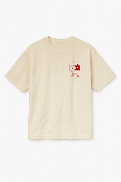 Altair Tr Oversized Unisex the Perfect Match Printed Couple T-Shirt Tshirt