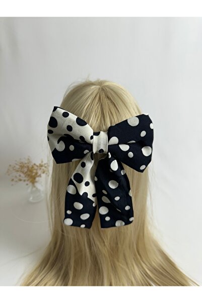 MegssStore مشبك تلقائي على شكل فيونكة منقوشة