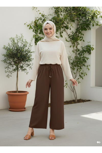 MODA BORSASI Loose Fit Plus Size Trouser Skirt Ayrobin