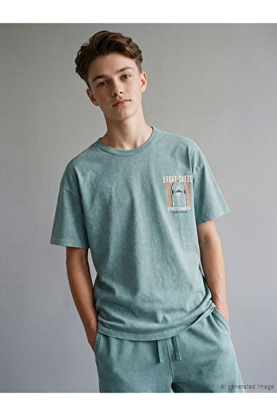 LC Waikiki Printed Boy's T-Shirt