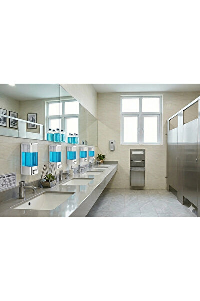DLN SHOP 5 Pieces Wall Mounted Liquid Soap Dispenser Shampoo Dispenser. Both ...