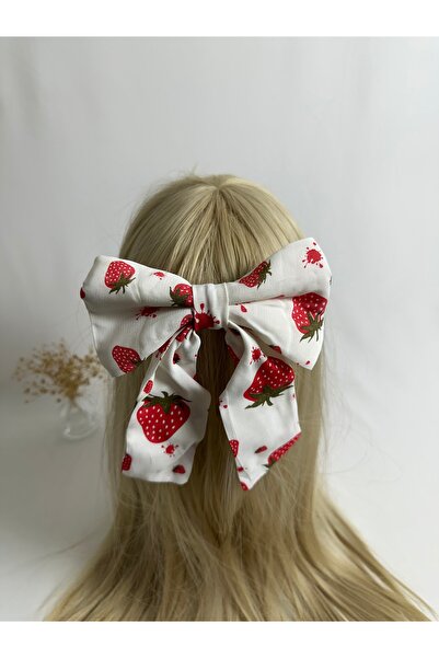 MegssStore مشبك تلقائي على شكل فيونكة منقوشة