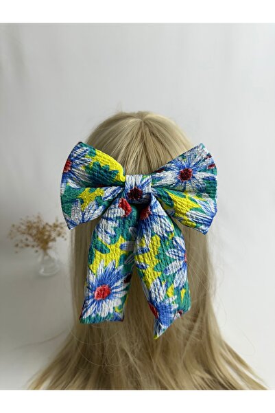 MegssStore مشبك تلقائي على شكل فيونكة منقوشة