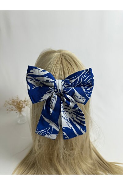 MegssStore مشبك تلقائي على شكل فيونكة منقوشة