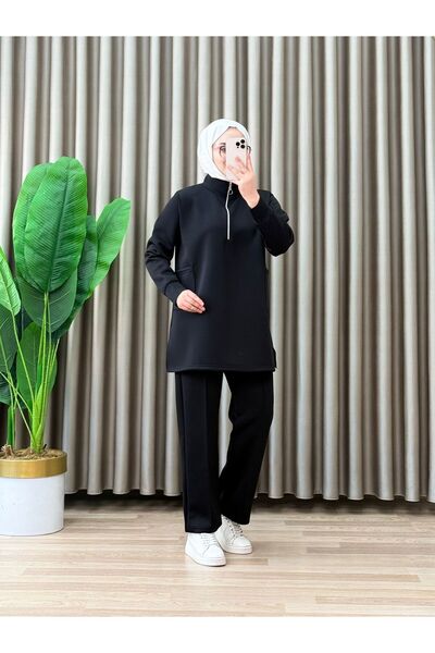 MaşuKa Scuba kumaş tunik pantolon takım