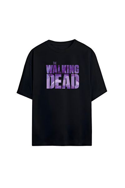 STİL-X Tricou oversize unisex cu imprimeu The Walking Dead, 100% bumbac