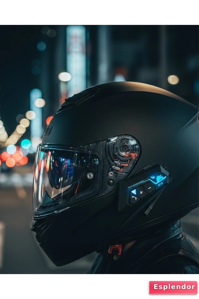 esplendor Motosiklet Kask Bluetooth Kulaklık 20 Saat Konuşma Süresi