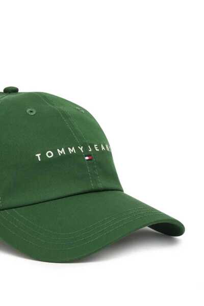 Tommy Jeans TJM Linear Cap, Logo Cap, 100% Cotton, velcro adjustment, front l...