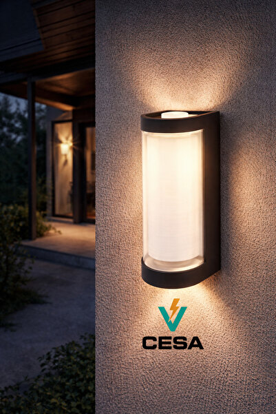 cesaa elektirik Cata 9 W Lara İki Yönlü Dekoratif Oval Duvar Aplik - Gün Işığ...