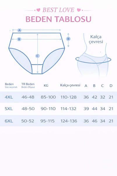 BEST LOVE Women's Panties, Women's Plus Size High Waist Bato Panties 3-Pack Gray