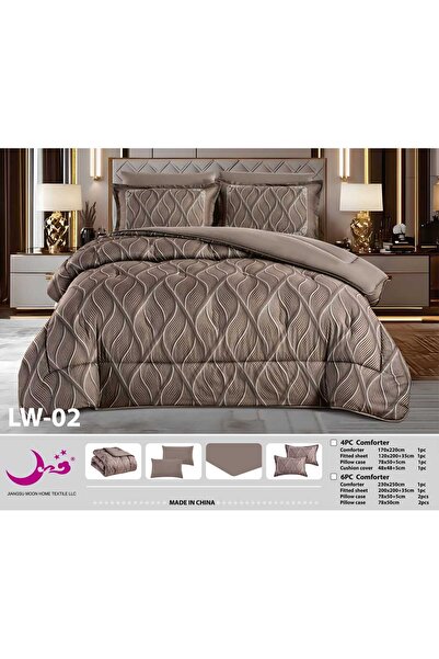 Moon Dana Double Jacquard Quilt Set - Cool and Soft Summer Comforter - 7 Piec...