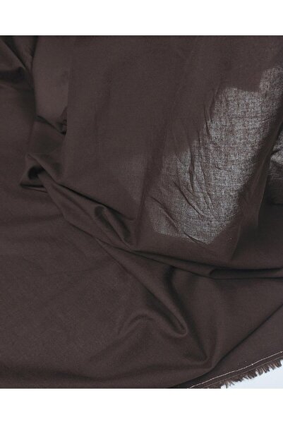 Kumaş Parça Ύφασμα Voile Βαμβάκι σε πικρό καφέ χρώμα, Πλάτος: 145εκ.