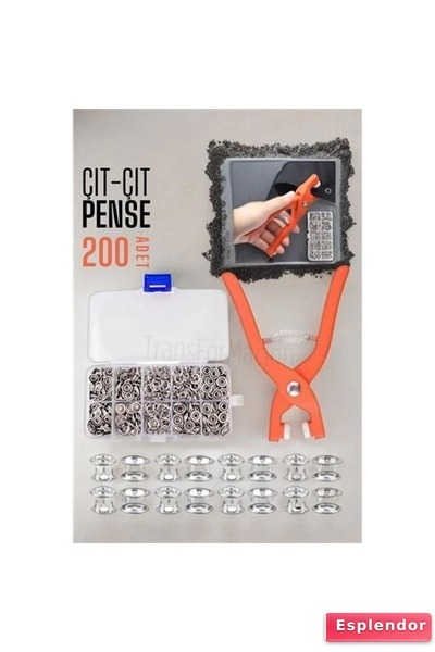 Genel Markalar KESGİN MARKET® Penseli Çıtçıt Seti 200 Lü Paket