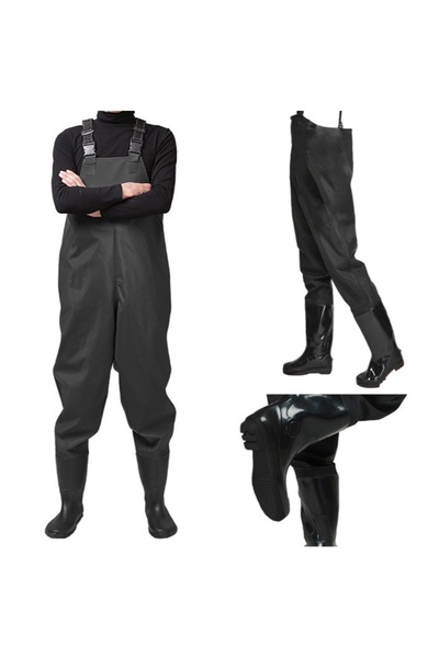 KESNUP Φόρμα με σαλιάρα και μπότες ψαρέματος + ρυθμιζόμενες τιράντες, μέγεθος...