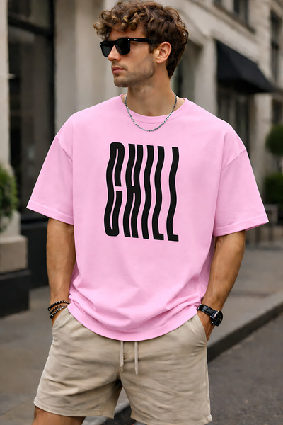ArtYus Unisex Chill Printed Oversized T-Shirt – Streetwear Style Comfortable ...