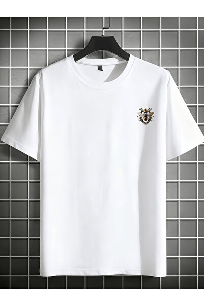 one button Bay Gold Arı Göğüs cu imprimeu Premium supradimensionat tricou