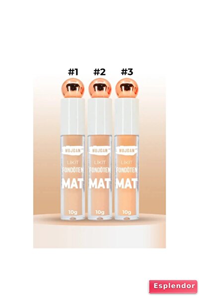 Generic Brand 3-Piece Matte Finish Liquid Foundation Set