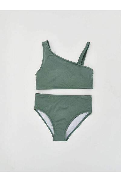 LC Waikiki Χακί Βασικό Μπικίνι για Κορίτσια