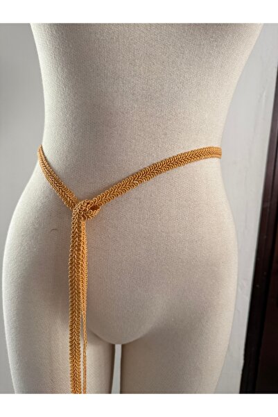 Nurcanilirboutique Slim Waist Belt Skirt&Pantolo Accessory K Belt with Tie