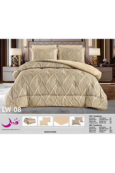 Moon Dana Double Jacquard Quilt Set - Cool and Soft Summer Comforter - 7 Piec...