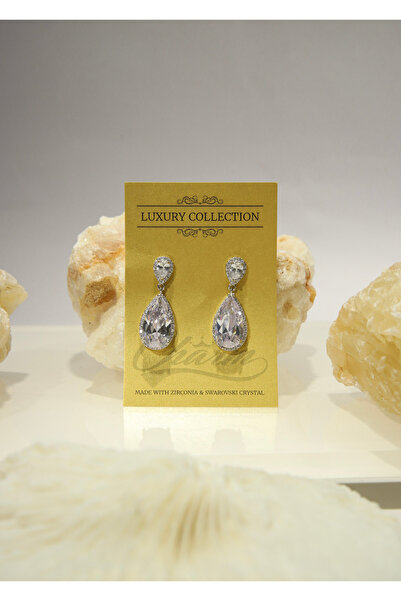 CHARM Crystal Elegance Earrings – Royal Teardrop