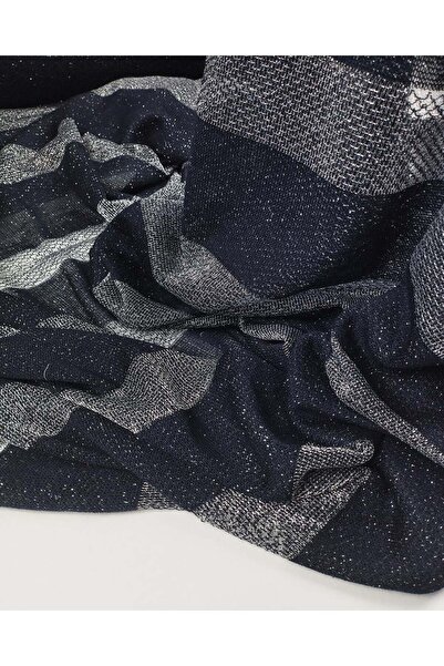 Kumaş Parça Ναυτικό μπλε Λαμέ Με γκλίτερ Ύφασμα πλεκτών ειδών: 160εκ.