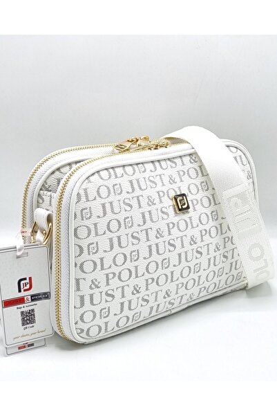 Just Polo Women's Water Resistant Print Patterned 5 Compartment Postman Shoul...