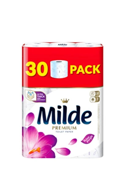 Milde Relax Purple Toilet Paper 3 Layers 30 Rolls