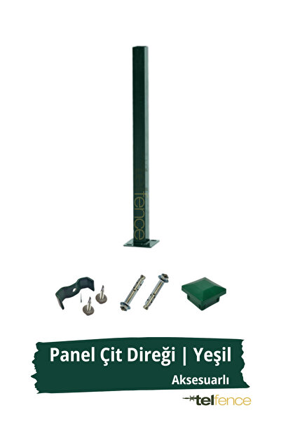 Telfence Panel Çit Direği – 150 Cm - Montaj Aksesuarları Dahil