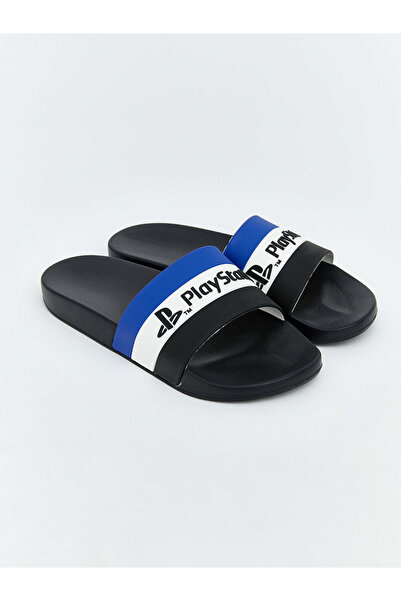 LC Waikiki Black Playstation Printed Boy's Slippers