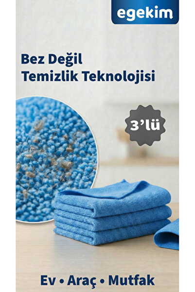 EGEKİM Çok Amaçlı Mikrofiber Bez – Ev, Araç, Mutfak İçin Profesyonel Temizlik...