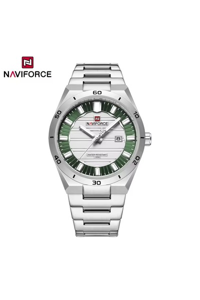Naviforce Yeşil Beyaz Kadran Çelik Kayış Kol Saati