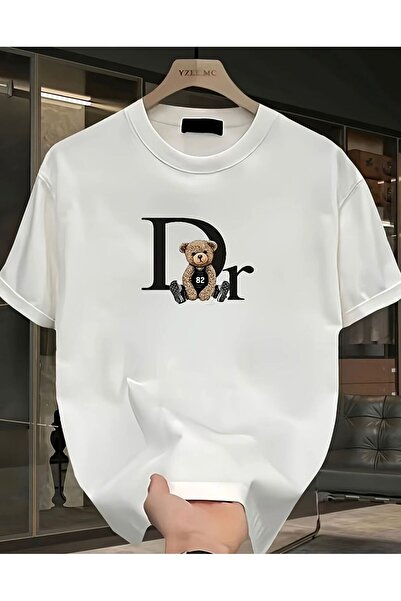 LELVANİ Unisex Oversized Dr Bear Printed T-Shirt
