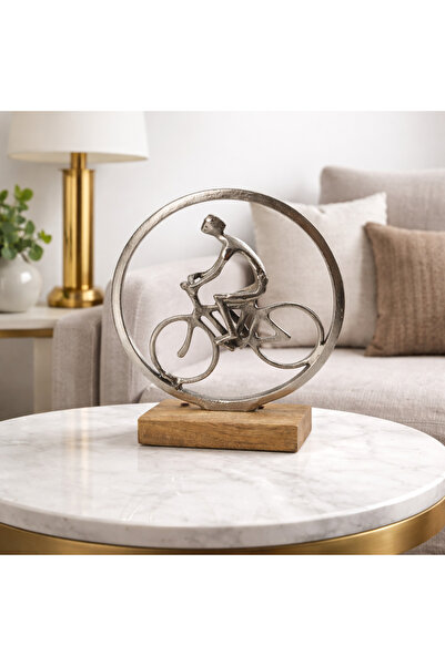B OAK Handmade Decor Accessory-Cycle Man