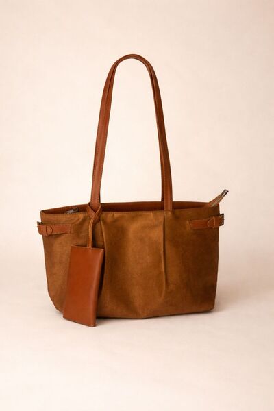 EGEM ATELİER Deri Saplı Omuz Çantası