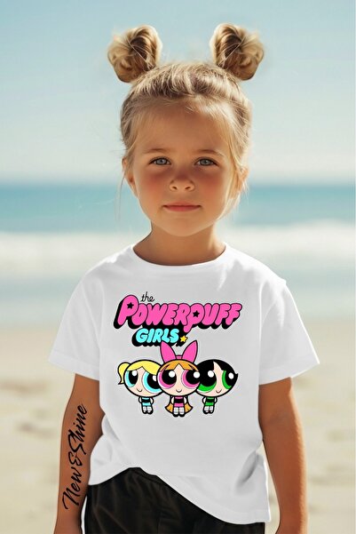 sor sign POWERPUFF GIRLS Printed T-Shirt, Large Size