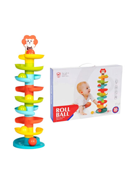 OEM Turn Spirala cu Bile pentru Copii 18+ luni, 60 cm, 7 Niveluri, Multicolor...