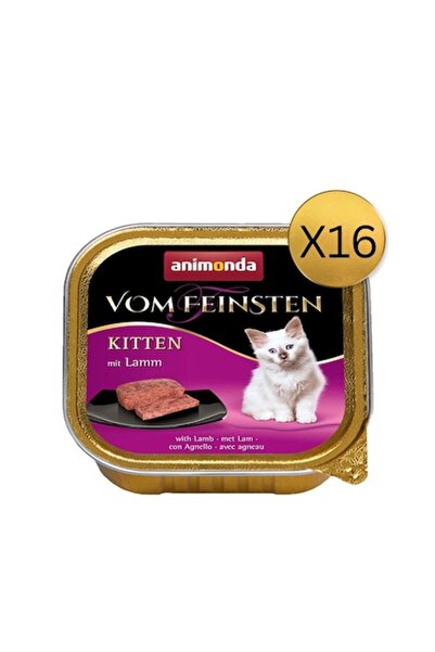 Animonda Hrană umedă pentru pisici Vom Feinsten Junior, miel, 16 bucăți x 100g