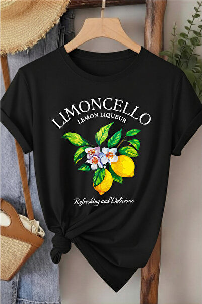 l'eivor ليمونتشيلو مطبوع تي شيرت نسائي